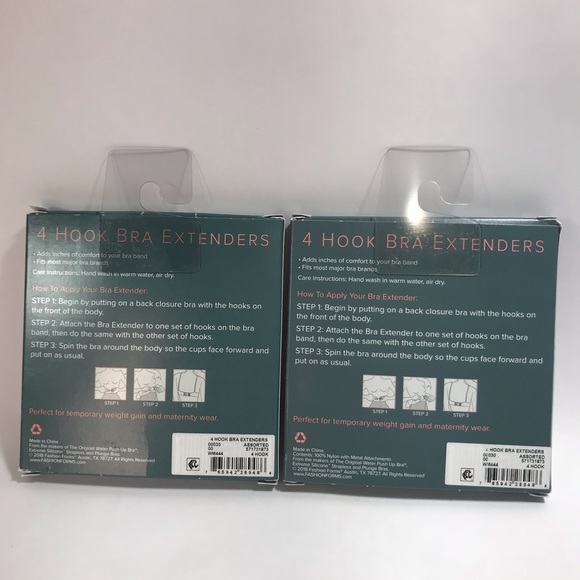 Lingerie Solutions 2 Box Bundle of 4 Hook Bra Extenders NWT - Picture 5 of 11